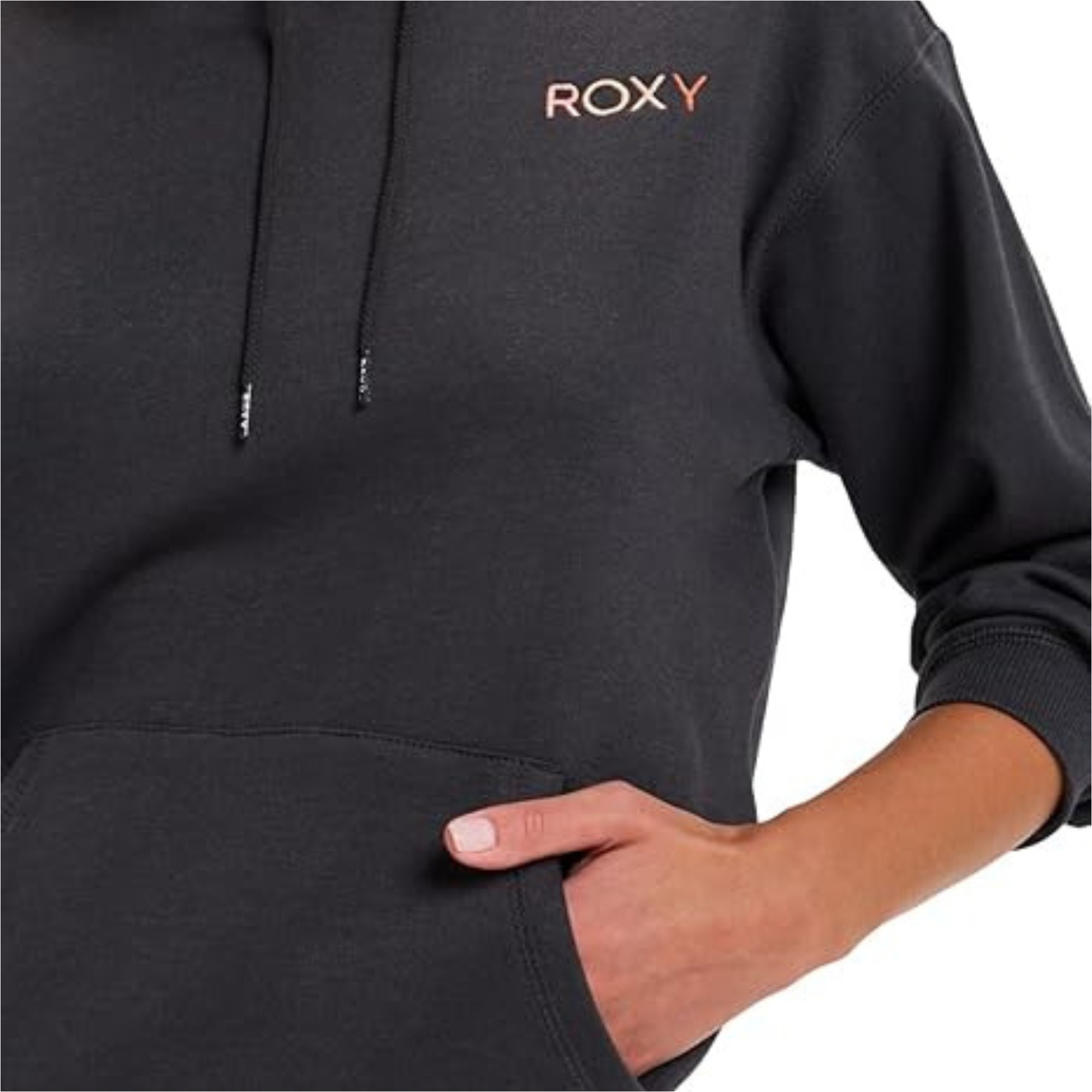 2025 Roxy Womens Saturdaze Pullover Hoodie ERJFT04996 - Phantom